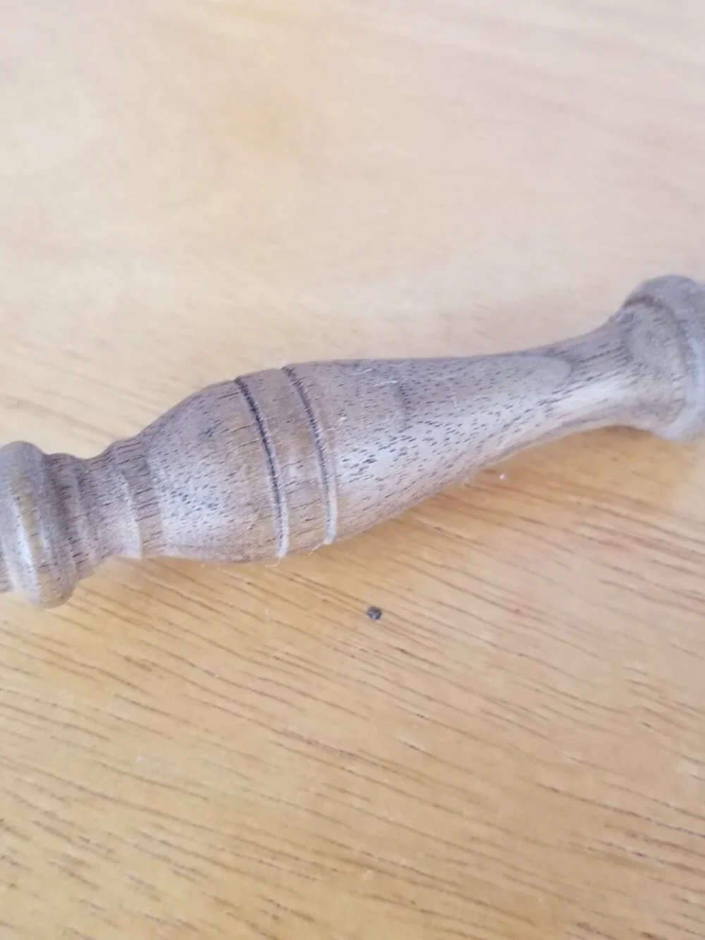 Vintage Wood and Pewter Candle Snuffer 10